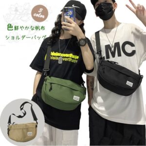 ショルダーバッグ メンズ レディース カーキ グリーン ブラック 小さめ ナイロン系 オックスフォード 軽量